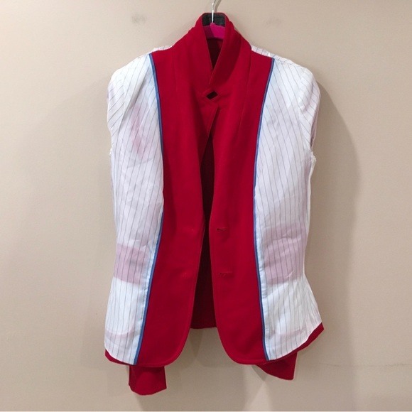 Banana Republic Jacket size 0 Red Single Breasted Blazer jacket - Picture 3 of 9